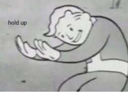 image of hold up meme person with both hands in front of torso