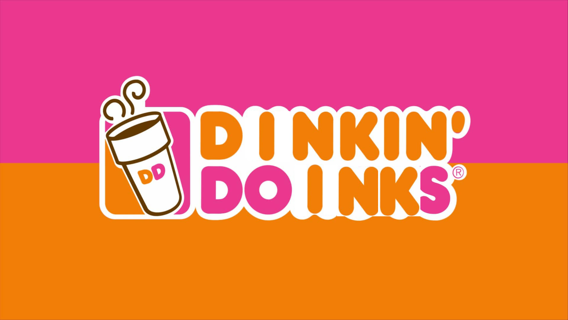 The Dunkin Donuts logo altered to say "Dinkin Doinks"