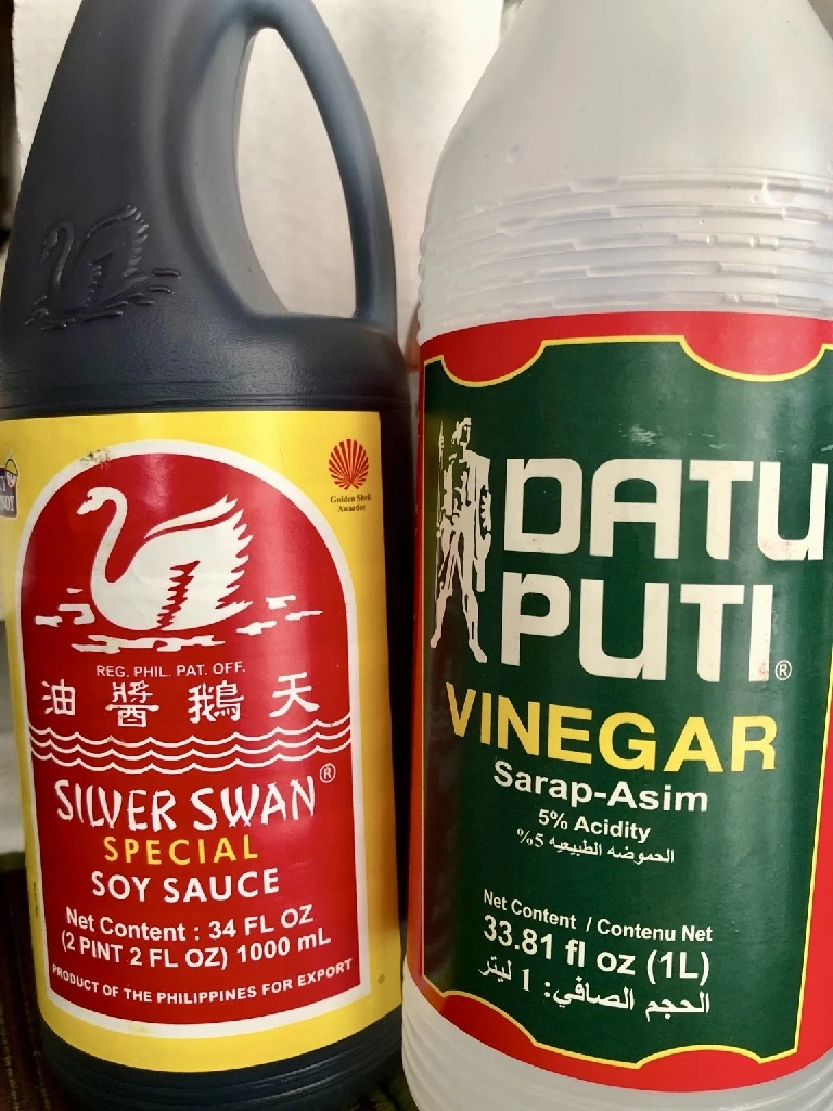 Silver Swan® soy sauce and Datu Puti® vinegar